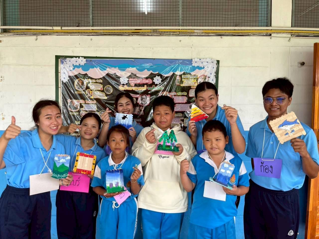 8. ค่ายศิลปะบูรณาการกับสาระการเรียนรู้สำหรับนักเรียนระดับประถมศึกษา ณ โรงเรียนบ้านโนนม่วง